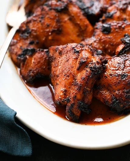 BBQ-Spiced Chicken Thighs with Tangy Honey Glaze