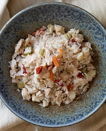 Rice salad with Chicken - Summer classic