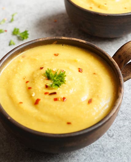 Vegan Instant Pot Cauliflower Soup