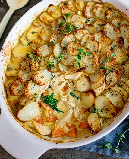 Creamy Chicken and Potato Bake