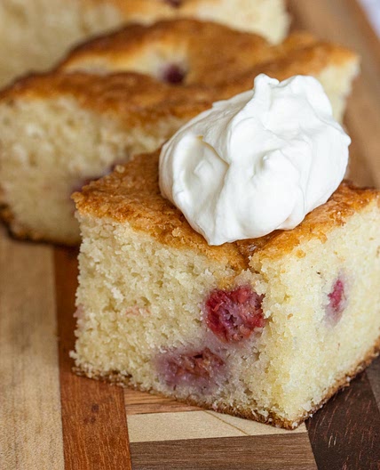 Raspberry Buttermilk Cake
