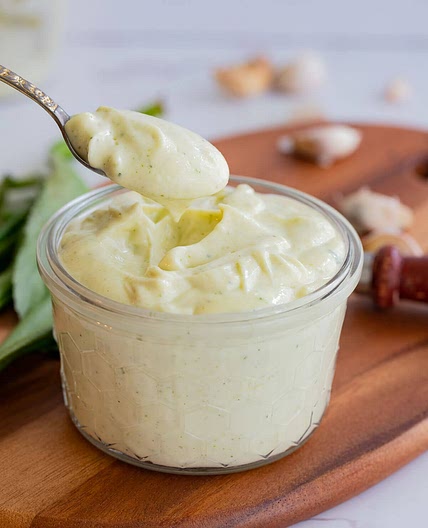 Trini garlic sauce