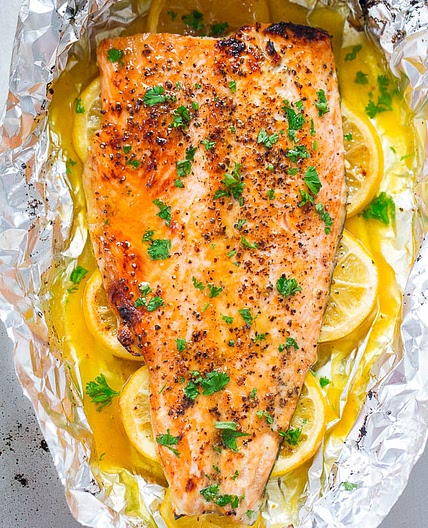 Sheet Pan Honey Lemon Salmon