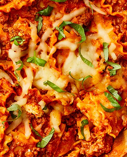 One Pot Skillet Lasagna