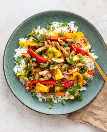 Stir-Fried Hot and Sour Pineapple Chicken