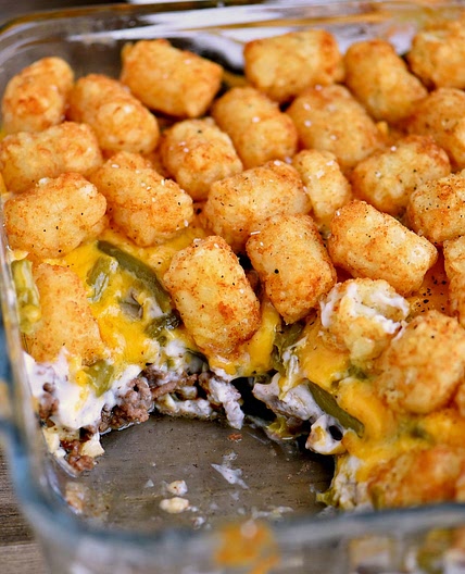 The BEST Tater Tot Casserole