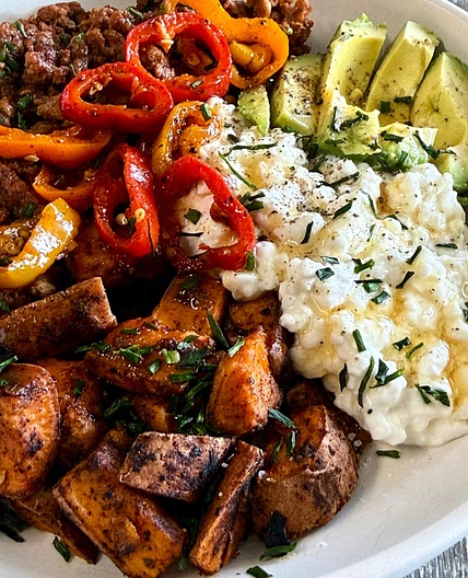 Blackstone Sweet Potato Cottage Cheese Bowl