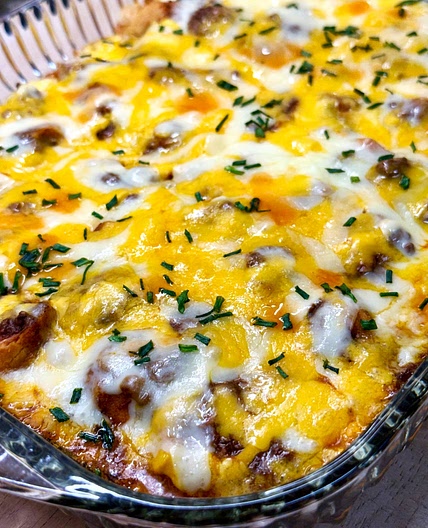 Easy Chili Corn Dog Casserole