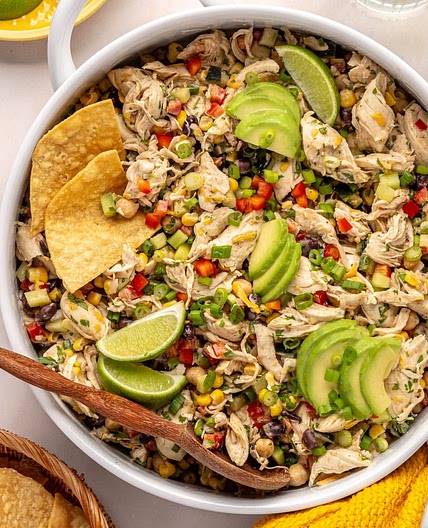 Southwest Shredded Chicken Salad