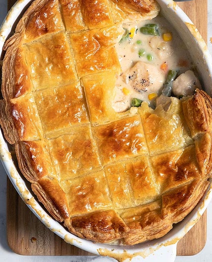 Puff Pastry Chicken Potpie