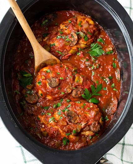 Slow Cooker Chicken Cacciatore
