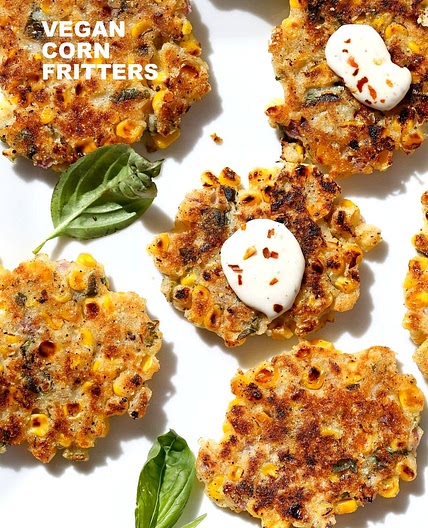 Basil Jalapeno Corn Fritters Gluten free