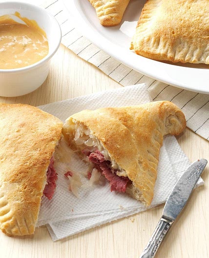 Air-Fryer Reuben Calzones