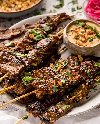 Grilled Beef Satay Recipe