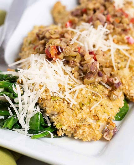 Almond and Asiago Crusted Rockfish