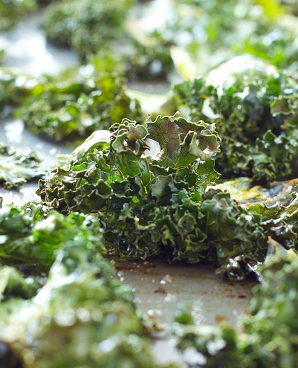 No Fail Sea Salt and Garlic Kale Chips