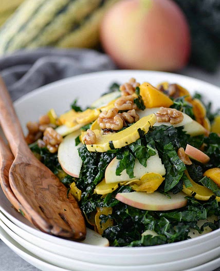 Autumn Squash, Kale and Apple Salad