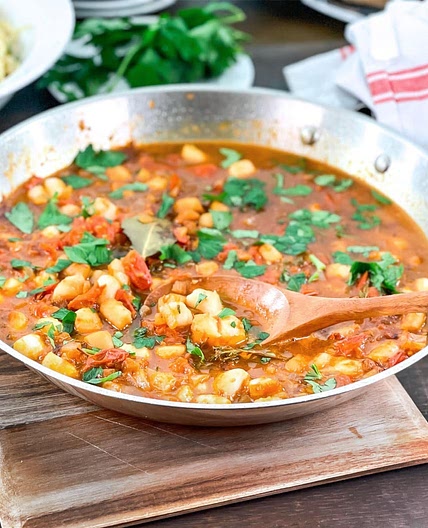 Tomato-Braised Bay Scallops from Frozen