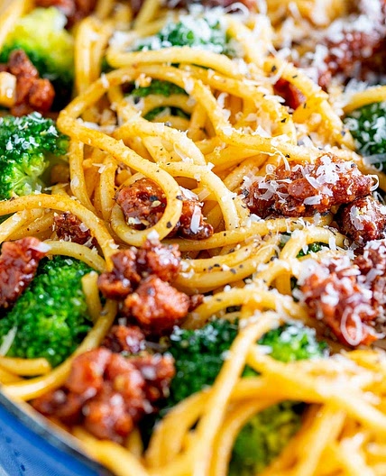 Chorizo Broccoli Pasta