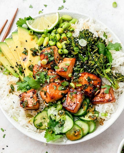 Salmon Rice Bowls