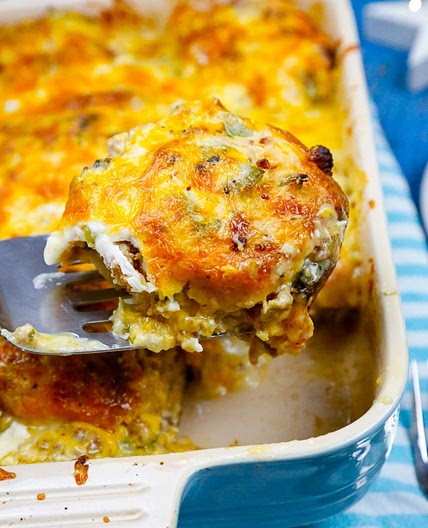 Turkey Sausage Breakfast Casserole
