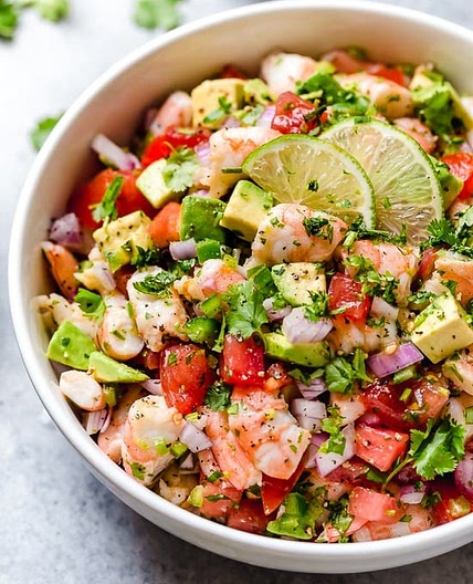 Zesty Lime Shrimp and Avocado Salad