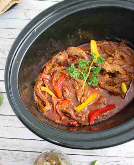 Slow Cooker Beef Fajitas