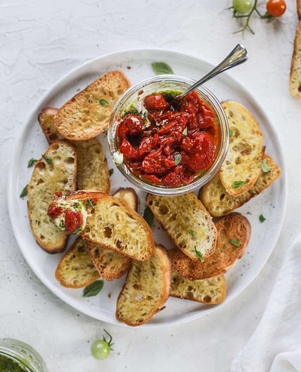 Ricotta and Tomato Jam Jar