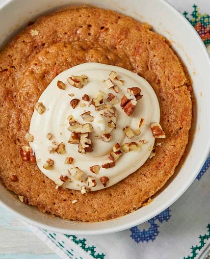 2-Minute Microwave Carrot Cake Bowl