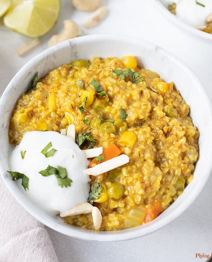 Indian Masala Oats (Savory Oatmeal)