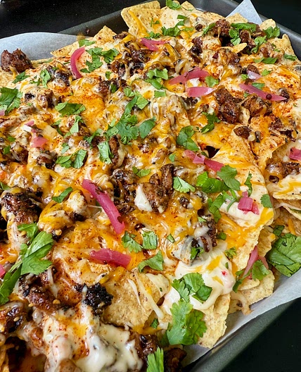 Blackstone Caribbean Chicken Nachos