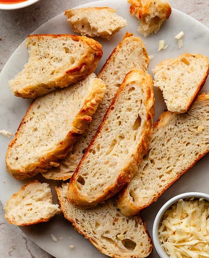 Asiago-Crusted Skillet Bread
