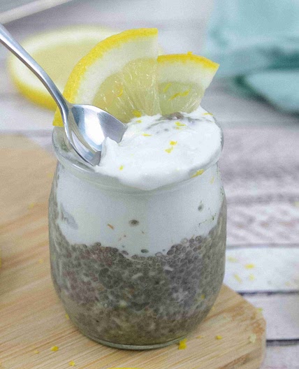 High Protein Lemon Chia Seed Pudding