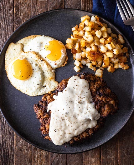 Country Fried Steak and Eggs Recipe