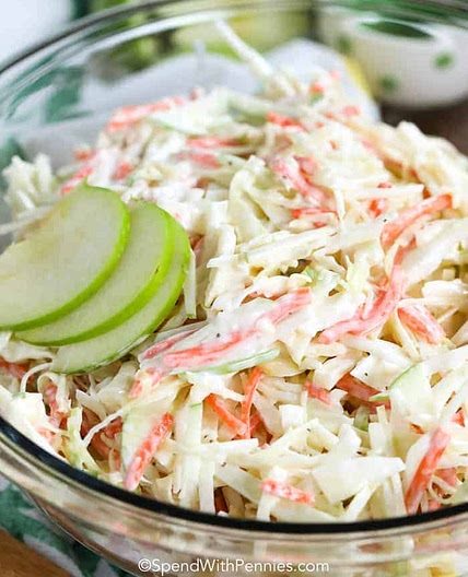 Creamy Apple Slaw Recipe