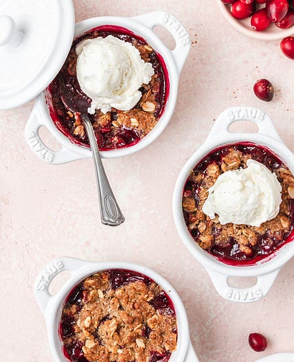 Leftover Cranberry Crisp