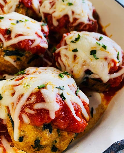 Spinach Ricotta Chicken Meatballs