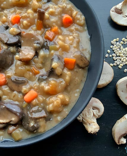 Lazy Mushroom Barley Soup Recipe