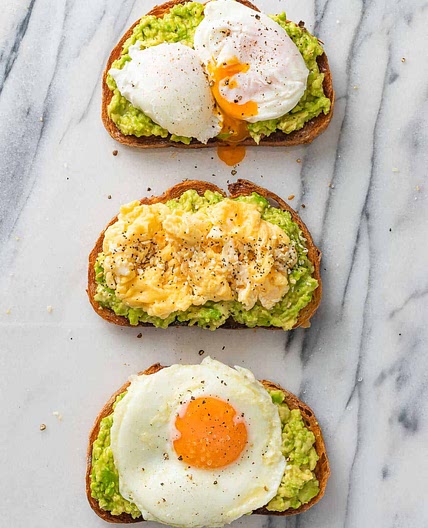 Avocado Toast with Egg- 3 Ways