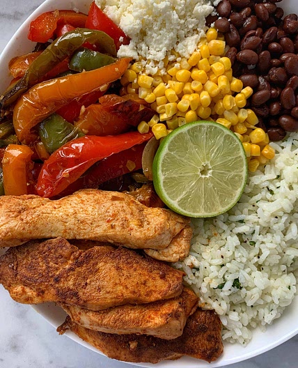 Fajita Chicken Burrito Bowls