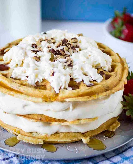 Maple Bacon Waffle Ice Cream Dessert