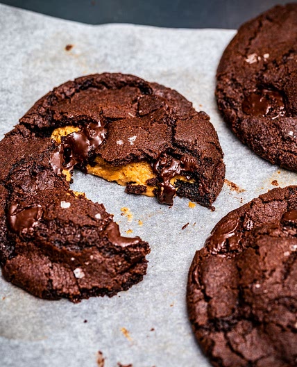 Vegan Peanut Butter Stuffed Cookies