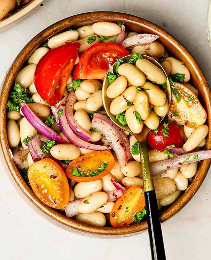 White Bean Salad (Turkish Piyaz)