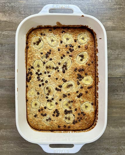 Chocolate Chip Banana Bread Baked Oatmeal