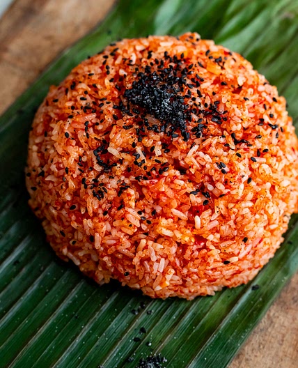 Homemade Xoi Gac (Vietnamese Red Sticky Rice)