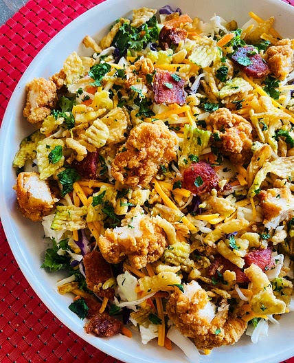 Air Fryer BBQ Chicken Salad