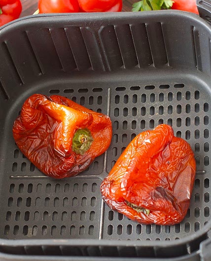 Air Fryer Roasted Red Peppers Recipe