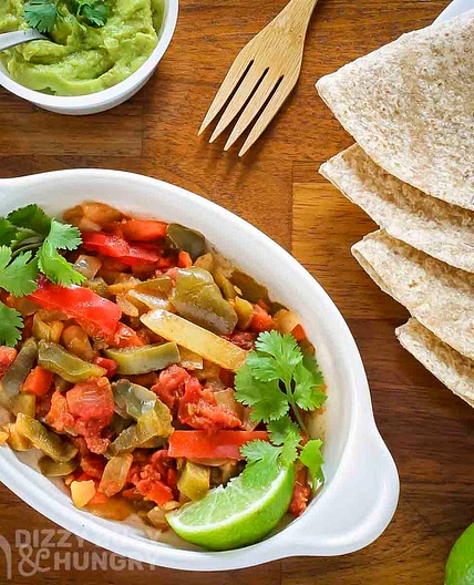 Slow Cooker Veggie Fajitas