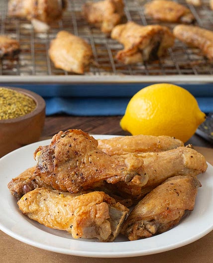 Zesty Baked Lemon Pepper Chicken Wings Recipe
