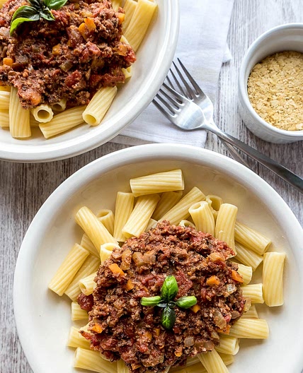 Vegan Cauliflower Walnut Bolognese